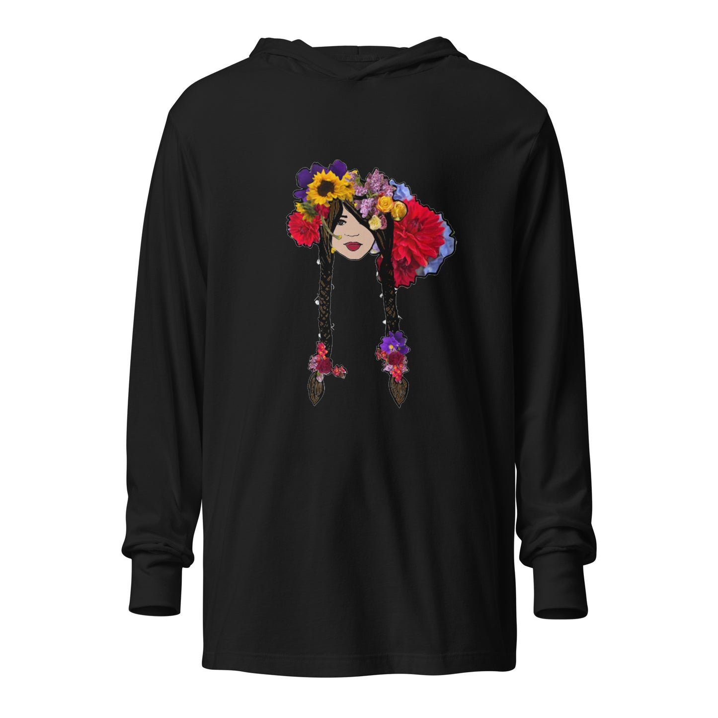 Hooded long-sleeve tee