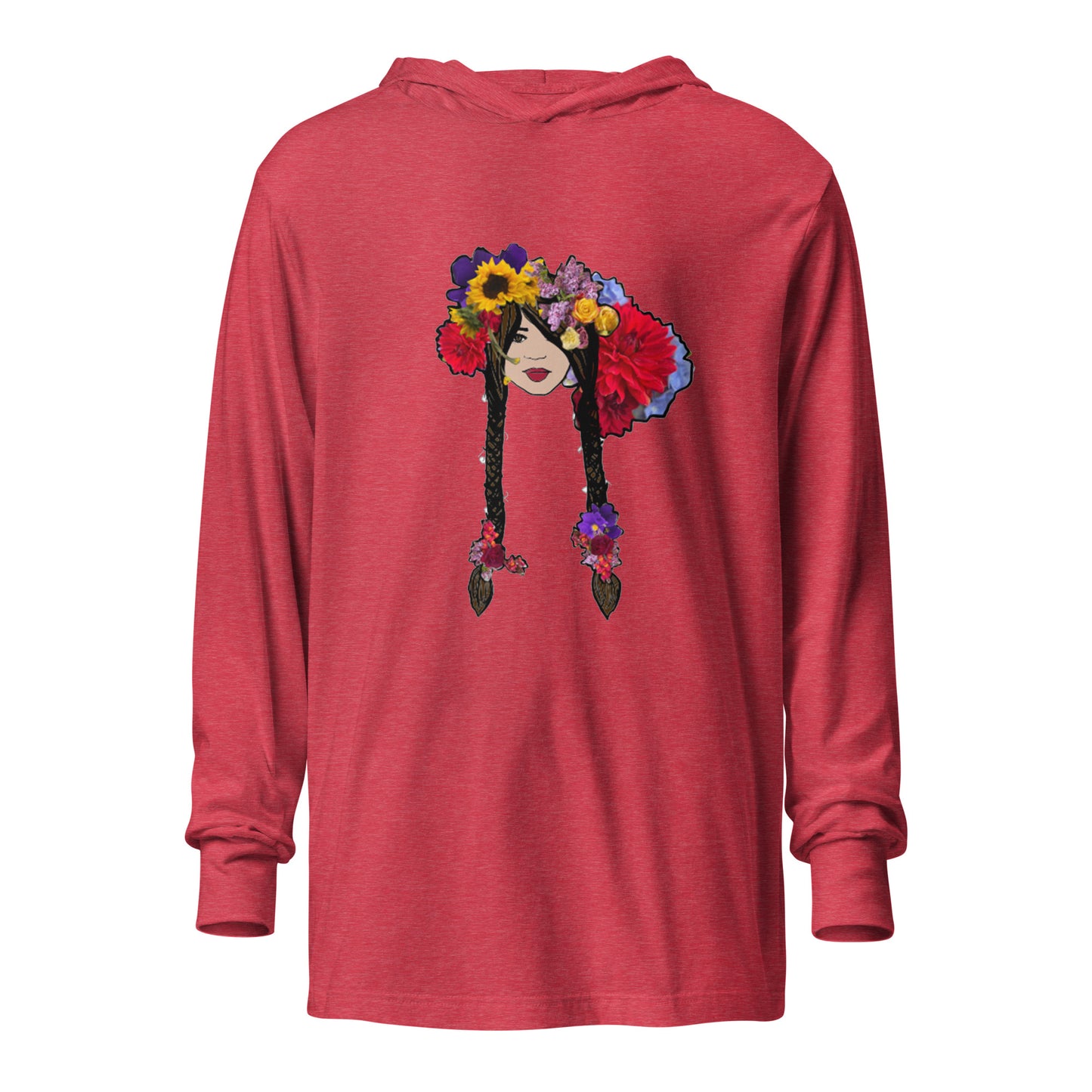 Hooded long-sleeve tee