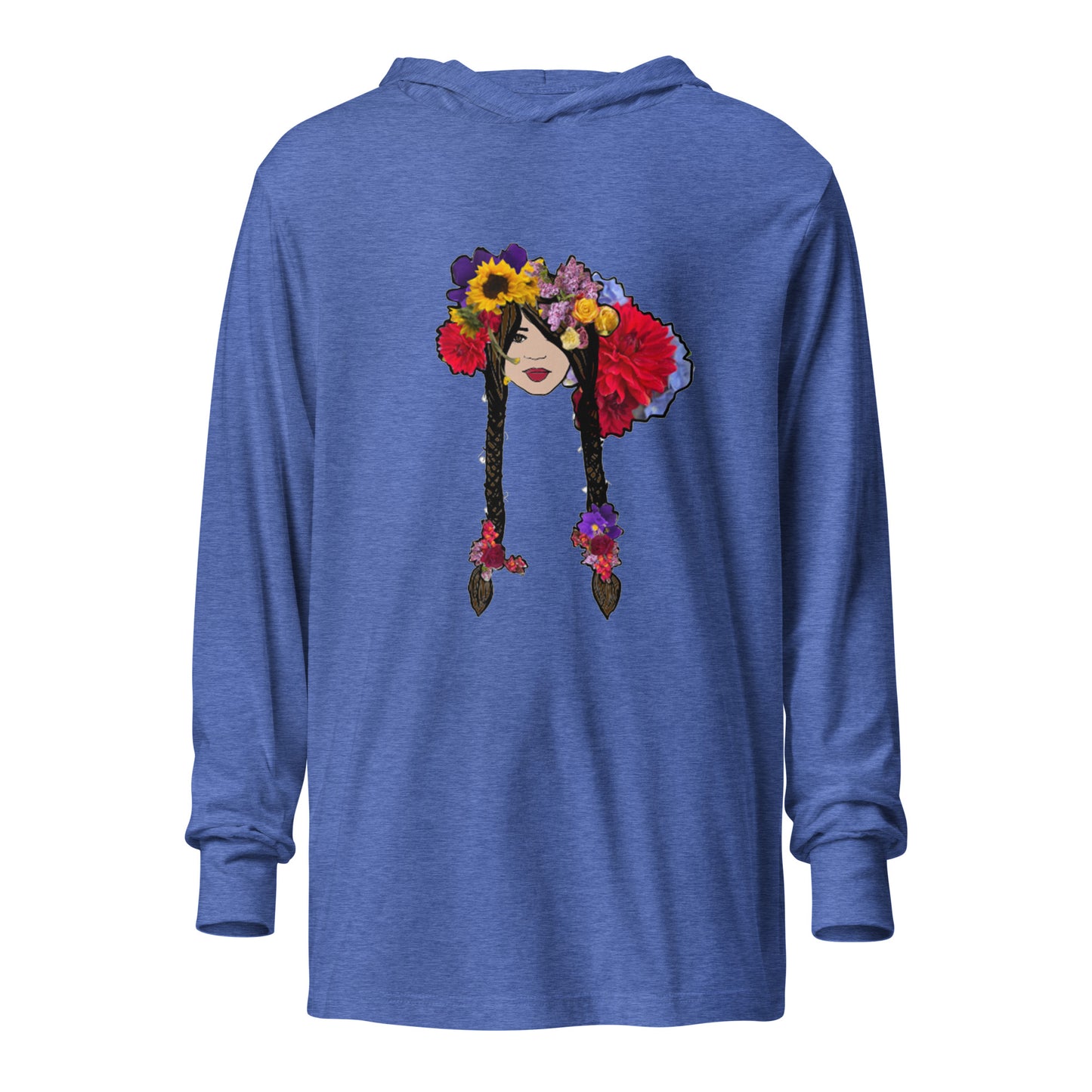 Hooded long-sleeve tee